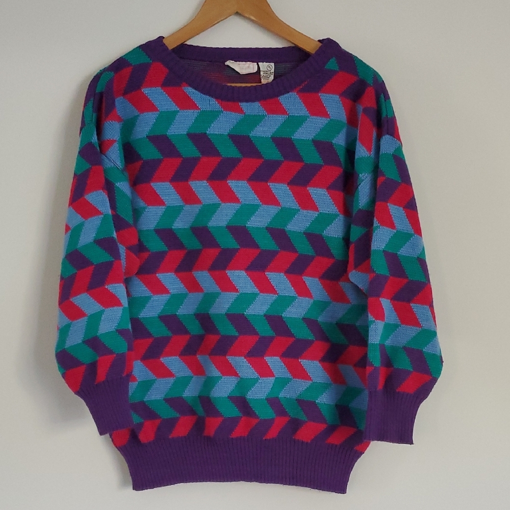 Antoinette Sweater Funky Geometric